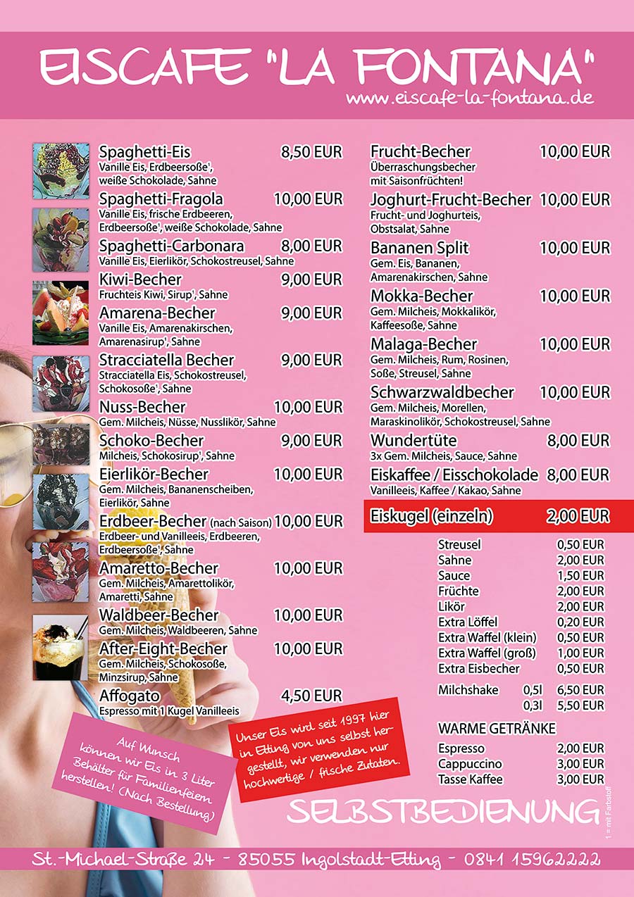 Eiscafe La Fontana, Etting, Ingolstadt